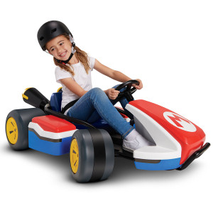 Kids 24v Official Mario Kart  Ride On Battery Drifting Go Kart