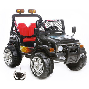 12v Black Two Seat Adventure Safari Jeep with Remote