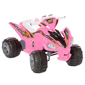 Two Speed Girls 12v Electric Pink Quad Bike