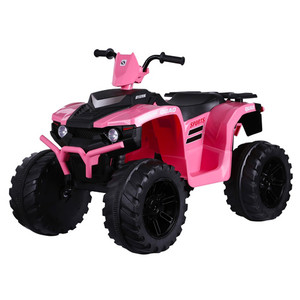 Girls Pink 12v Battery Powered Farm Yard Ride On Quad Bike