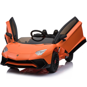 KCD-2-seat-Orange-Lamborghini-Aventador-kids-ride-on-car-with-remote