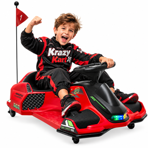 Kids 12v Krazy Kart Battery Powered Control Electric Drift Cart