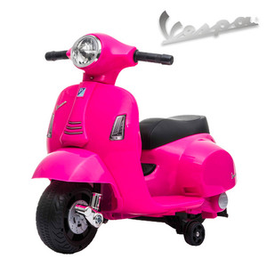 Pink 6v Battery Operated Ride on Official kids Vespa Motorbike