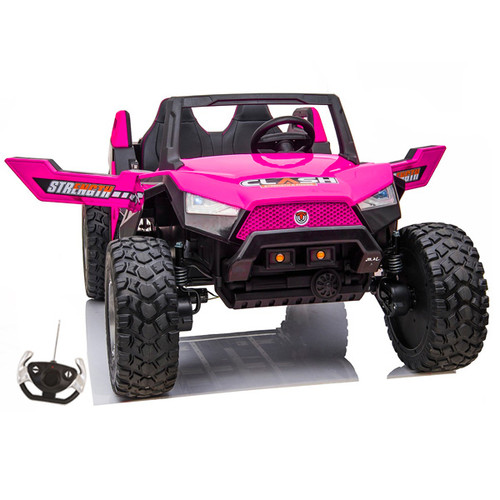 Pink Girls 24 Volt 2 Seater 4WD Battery Powered Terrain Car