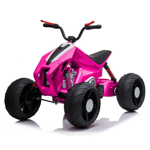 Girls 24v Ride on Futuristic Quad Bike with Leather Seat & Eva Tyres