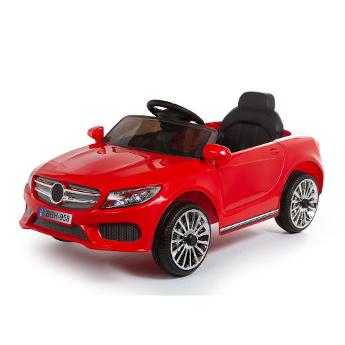 12v Red Mercedes Style Super Value Ride on Car with Light, Sounds & Remote