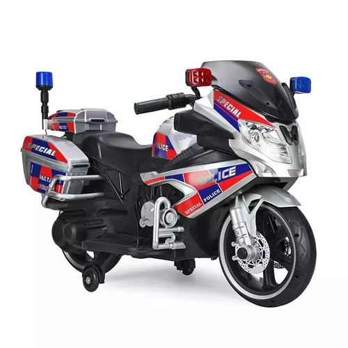 12v Kids Ride On Police Motorcycle With Lights And Sirens