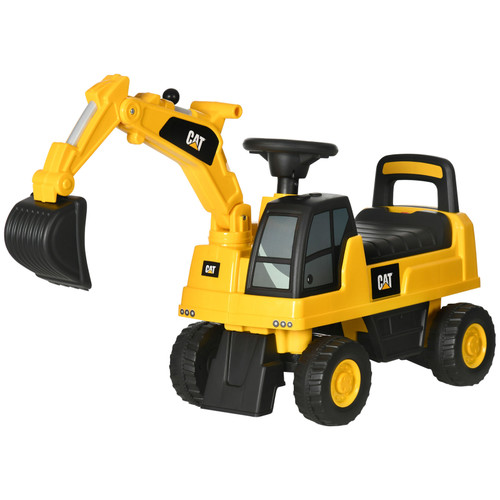 Kids Official CAT Toddlers Push Power Mini-Digger & Excavator Tractor