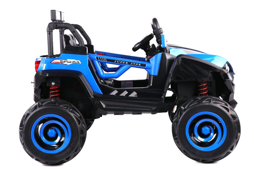 Childs 4WD 2-Seat Blue 4X4 ATV-UTV Kids Buggy with Remote