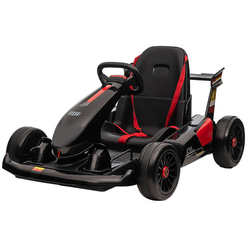 Kiddies 12v Black Ride On Motorized Battery Powered Go Kart