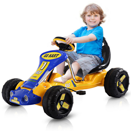 ELF Ukraine Colours Pedal Power Go Kart All Terrain for Ages 3-7