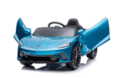 Kiddies Official Blue McLaren GT Twin Turbo 12V Ride on Super Car