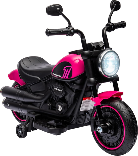 Little Girls Pink Mini Harley 6v Electric Powered Motorbike