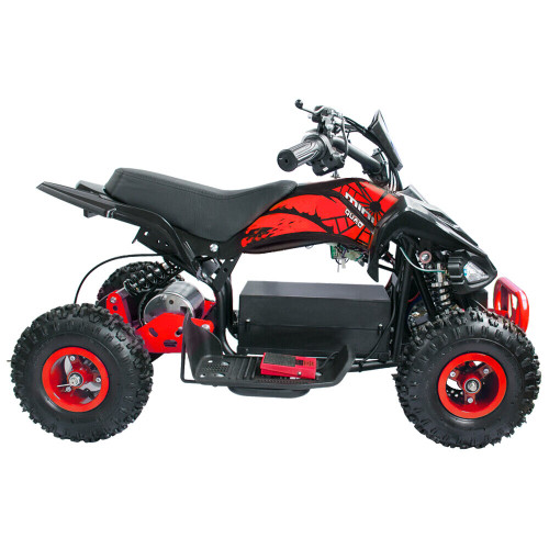 Children's Red 36 Volt Rechargeable Electric Power Quad Bike 8+ - Kids ...