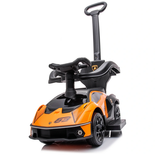 Orange 2-1 Toddlers Licensed Lamborghini  Push Car & Stroller