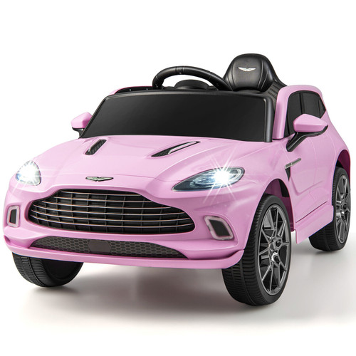 Pink Official Electric White Aston Martin DB-X Ride-in Car