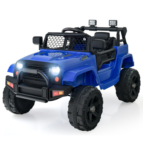 Blue Kids 12v 4x4 Off-Road Rubicon Style Sit-in Truck + Remote