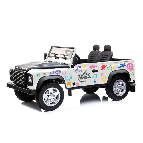 Kids 24v Street Art Land Rover Defender 4WD 2 Seat Ride-on 4X4