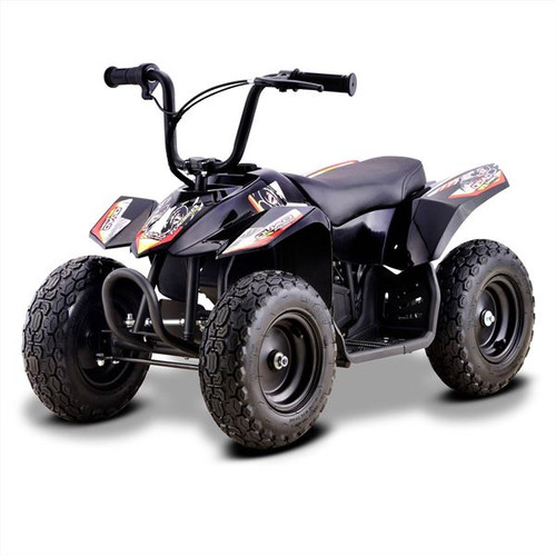 Bambii Kids Black 250w 24v Electric Battery Powered Quad Bike