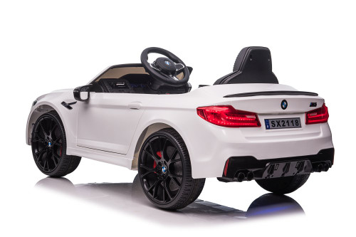 Kids White 24v Official BMW M5 Sports Motorized Drift Ride on Car