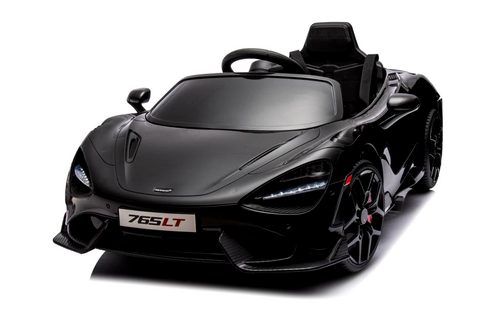 Kids 12V Official McLaren 765-LT Black Ride in Sports Super Car