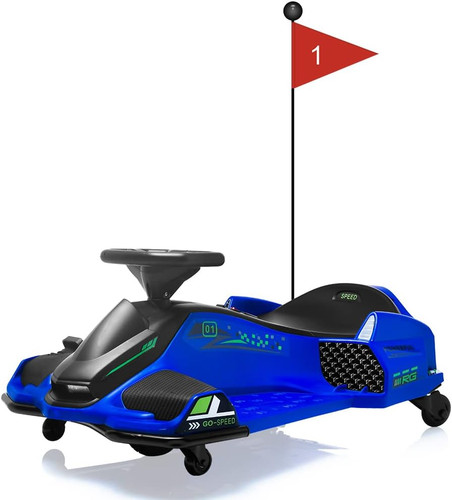 Kids  24v Blue Premium Drifting Kids Electric Racing Stunt Kart