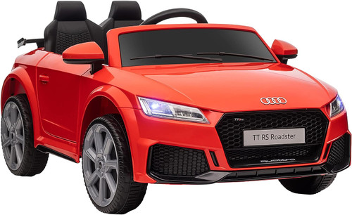 Kids 12v 2-Motor Red New Shape Official Audi TTRS Ride On Car