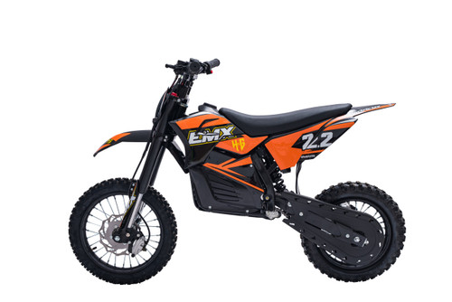 Teens Orange 60v RNR Brushless Motor Lithium Power Dirt Bike