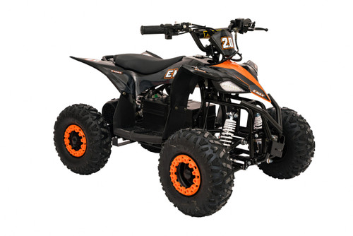 Kids Orange 1500W 48v Fast Electric Shaft-Driven Motorized Quad