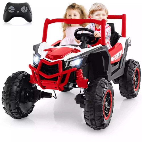FX2 Kids Red 24v 4WD 2-Seater Electric Ride-on Monster Buggy