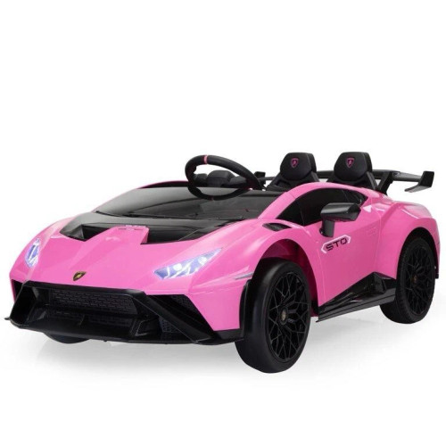 Girls Pink 24v Drifting Lamborghini Huracan STO V10 Ride-On Car