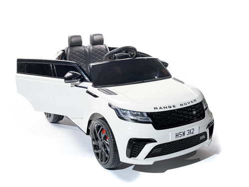 12v Kids Official White Range Rover Velar Ride-in Car 2 Seat SUV