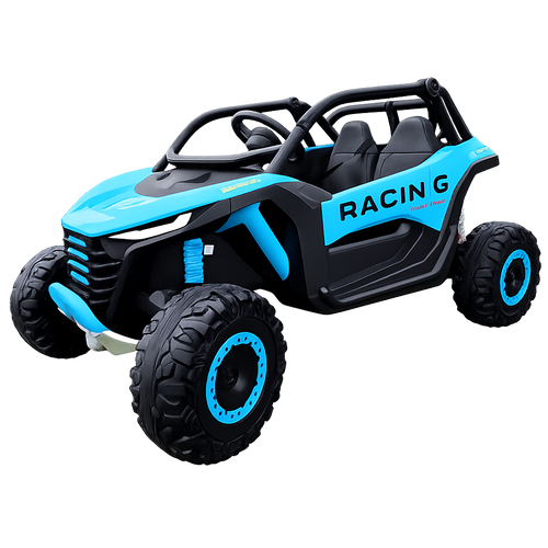 Blue 2 Seat XL Electric Powered Off-Road Buggy MX Ride on Kart