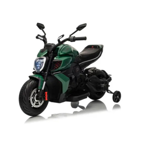 12v Ride on Green Ride on Motorcycle Bentley Ducati Diavel V4