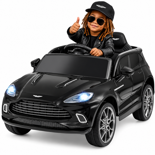 Black Official 12v Electric Power Aston Martin DB-X Ride-in Car