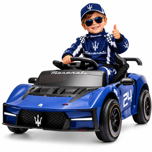 Kids Blue Maserati MCXtrema 12V Electric Ride On Car & Remote
