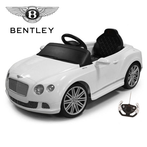 White Official Bentley Continental GT 6v Kids Electric Car