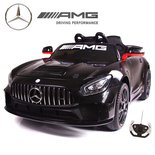 Kids Licensed Black Mercedes AMG GT4 Ride On 12v Race Car