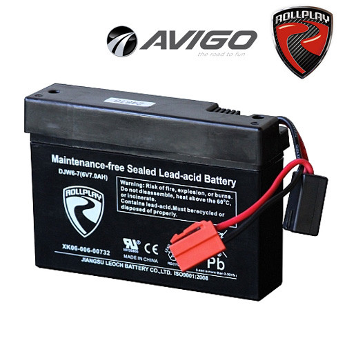 [6v] 6 Volt 7ah Rollplay Avigo Rechargeable Ride On Toy Battery