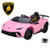 Pink Official 12v Lamborghini Huracan Electric Ride on Supercar