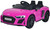 12V New Shape Upgraded Pink Audi R8 Sit In Supercar & Remote