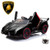 2 Seat Black Lamborghini Official 24v Kids 4WD with Remote & EVA