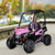 Girls Pink 12v Childrens Sit In Off Road UTV with Roll Cage