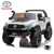 white 24v 2 x Leather Seat 4WD Official Childs Ride on Toyota Hilux Off-Roader