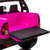 Pink Girls 24v 2 x Leather Seat Official Ride on Toyota Hilux Off-Roader