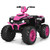 Pink Girls 12v Electric Ride On Quad Bike with Suspension