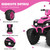 Pink Girls 12v Electric Ride On Quad Bike with Suspension