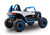 Blue Child's 24v Twin Seat UTV Big Wheeled Ride on Buggy