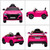 Pink Licensed 12v udi RS-Q8 Ride-In Car with Remote Control System