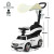 White Official Mercedes V8 Turbo Push Stroller Toddlers Sit-in Car